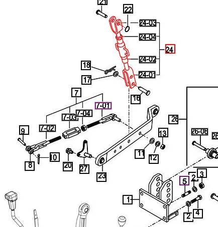 Mahindra Tractor Lift Rod Right Hand RH 16705145000GB Mahindra Direct Parts