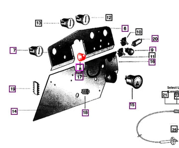 Mahindra Tractor Light Switch 5 Position 001121702R91 Mahindra Direct Parts