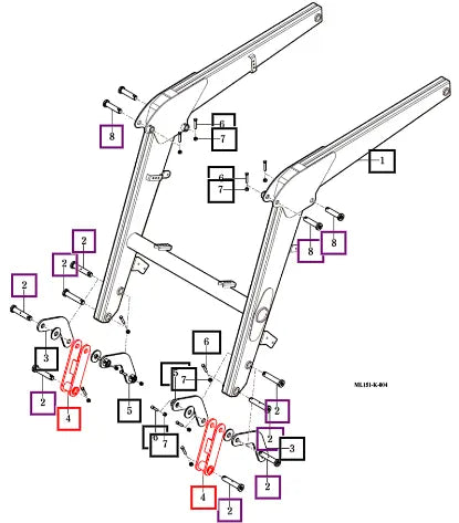 Mahindra Tractor Link B , 240 85902003801MR Mahindra Direct Parts