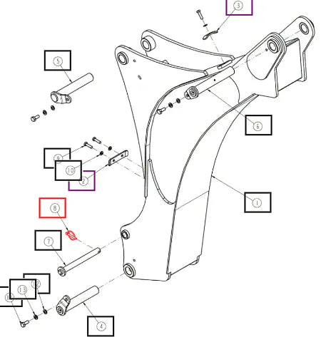 Mahindra Tractor Link Pin ANSAL20989990 Mahindra Direct Parts