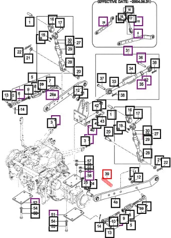 Mahindra Tractor Link Spring( For Lower Links) 15605114010 Mahindra Direct Parts