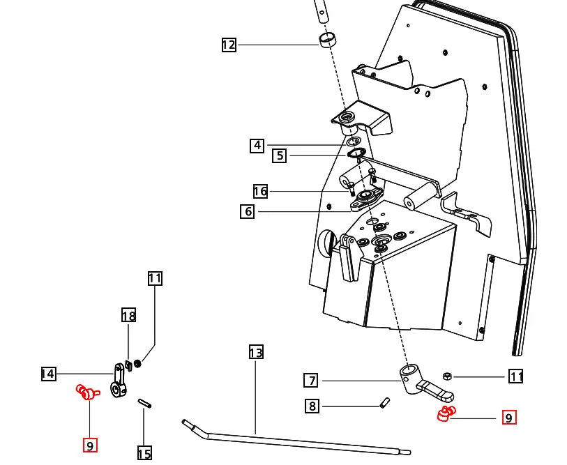 Mahindra Tractor Linkage Ball Joint E007605406D91 Mahindra