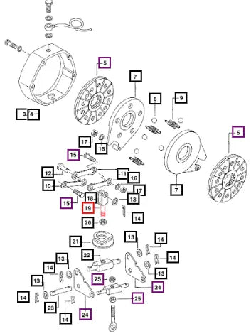 Mahindra Tractor Linkage Round 005557155R1 Mahindra Direct Parts