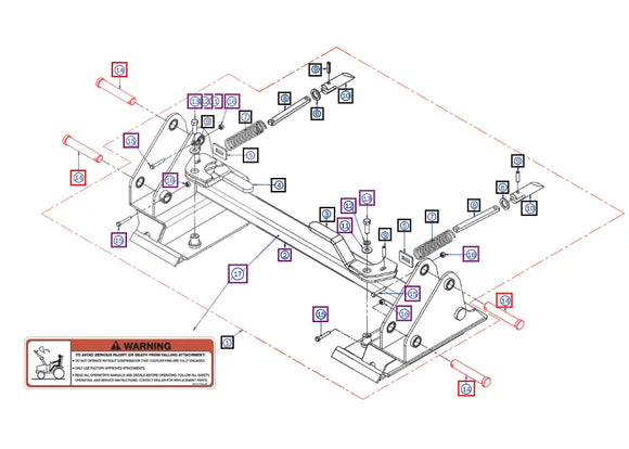 Mahindra Tractor Loader 1x6 Pin MHAC09091501C Mahindra Direct Parts