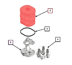 Mahindra Tractor Loader / Backhoe Control Handle Boot KMW14093196 Mahindra Direct Parts