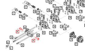 Mahindra Tractor Loader / Backhoe Control Valve Plug 59018613ALO Mahindra Direct Parts