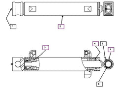 Mahindra Tractor Loader / Backhoe Cylinder Seal Kit KMW05902123