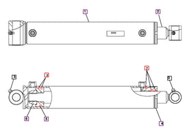 Mahindra Tractor Loader / Backhoe Cylinder Seal Kit KMW05902132 Mahindra Direct Parts