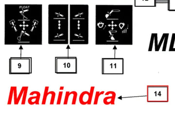 Mahindra Tractor Loader / Backhoe Decal - Mahindra KMW05953006 Mahindra Direct Parts