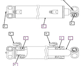 Mahindra Tractor Loader / Backhoe Seal Kit KMW05902122 Mahindra Direct Parts