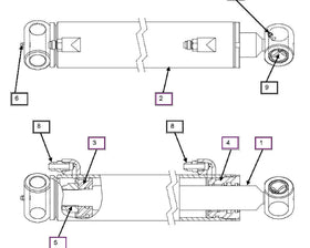 Mahindra Tractor Loader / Backhoe Seal Kit KMW05902122 Mahindra Direct Parts