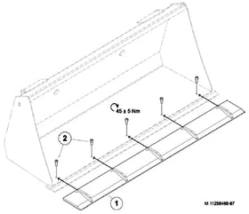 Mahindra Tractor Loader Bolt On Cutting Edge 50 11256466GALO Mahindra Direct Parts