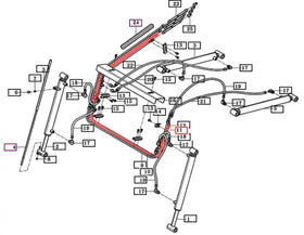 Mahindra Tractor Loader Boom Down Hard Line 85213007000 Mahindra