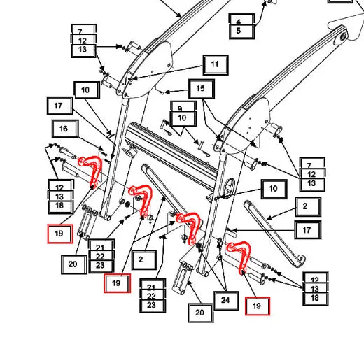 Mahindra Tractor Loader Boom Link KMW09151004 Mahindra Direct Parts