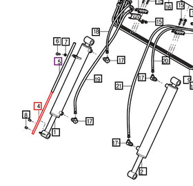 Mahindra Tractor Loader Bucket Level Indicator Rod 86003000292 Mahindra Direct Parts