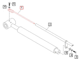 Mahindra Tractor Loader Bucket Level Indicator Rod KMW14033054 Mahindra Direct Parts