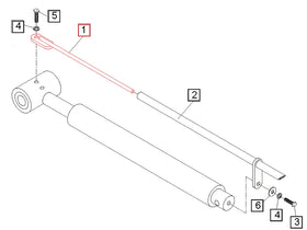 Mahindra Tractor Loader Bucket Level Indicator Rod KMW14033054 Mahindra Direct Parts