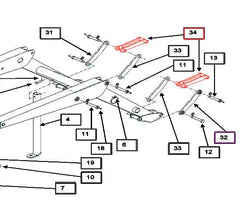 Mahindra Tractor Loader Bucket Link KMW11083054