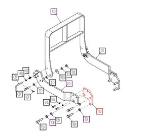 Mahindra Tractor Loader Bumper Plate LH / RH ANS4025A4020 Mahindra Direct Parts