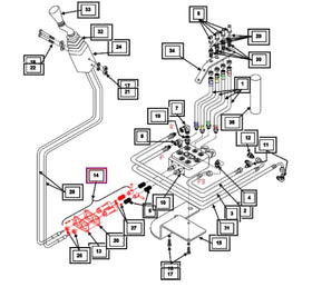 Mahindra Tractor Loader Cable Adapter Kit KMW14083049 Mahindra