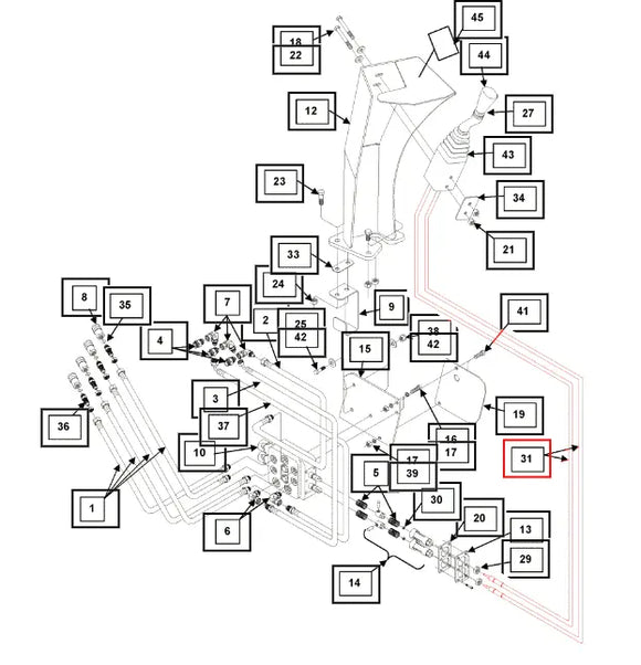 Mahindra Tractor Loader Control Cable 1100mm KMW14083041 Mahindra Direct Parts