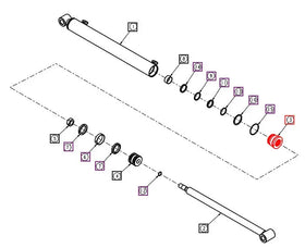 Mahindra Tractor Loader Cylinder ANS2050C-9000 Cap Rod Cover ANSCR5530 Mahindra Direct Parts