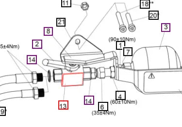 Mahindra Tractor Loader Decal 11136531ALO Mahindra Direct Parts