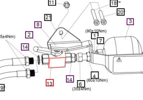 Mahindra Tractor Loader Decal 11136531ALO Mahindra Direct Parts
