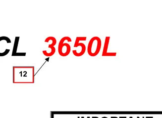 Mahindra Tractor Loader Decal 3650L KMW05953271 Mahindra Direct Parts