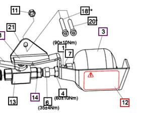 Mahindra Tractor Loader Decal 60042636ALO Mahindra Direct Parts