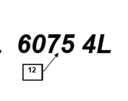 Mahindra Tractor Loader Decal 6075 4L KMW05953275 Mahindra Direct Parts