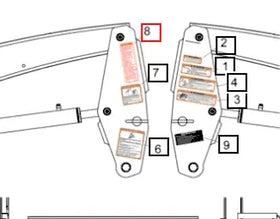 Mahindra Tractor Loader Decal Caution 60088657ALO Mahindra Direct Parts