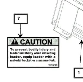 Mahindra Tractor Loader Decal Caution KMW05952190 Mahindra Direct Parts