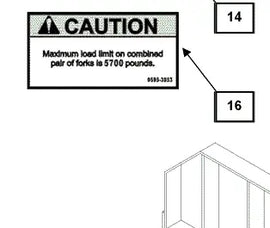 Mahindra Tractor Loader Decal Caution KMW05953053 Mahindra Direct Parts
