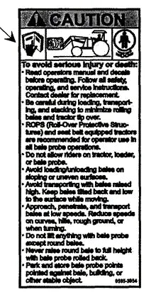 Mahindra Tractor Loader Decal Caution KMW05953054 Mahindra Direct Parts