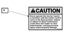 Mahindra Tractor Loader Decal Caution KMW05953097 Mahindra Direct Parts
