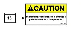 Mahindra Tractor Loader Decal Caution KMW05953133 Mahindra Direct Parts