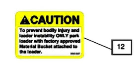 Mahindra Tractor Loader Decal - Caution KMW05953307 Mahindra Direct Parts