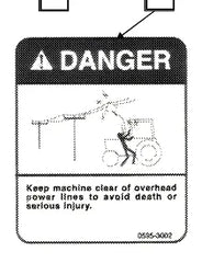 Mahindra Tractor Loader Decal - Danger KMW05953002