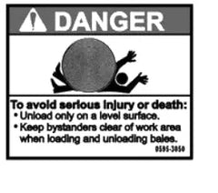 Mahindra Tractor Loader Decal Danger KMW05953050