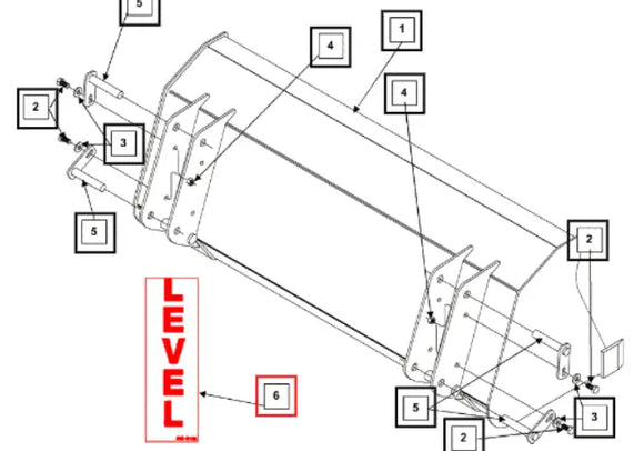 Mahindra Tractor Loader Decal - Level KMW05952182 Mahindra Direct Parts
