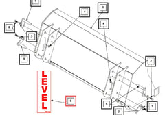 Mahindra Tractor Loader Decal - Level KMW05952182