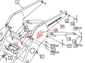 Mahindra Tractor Loader Decal - ML260 BUH814191 Mahindra Direct Parts