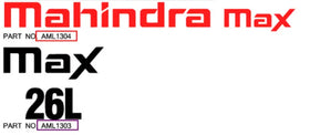 Mahindra Tractor Loader Decal - Mahindra Max Logo ANSAML1304 Mahindra Direct Parts