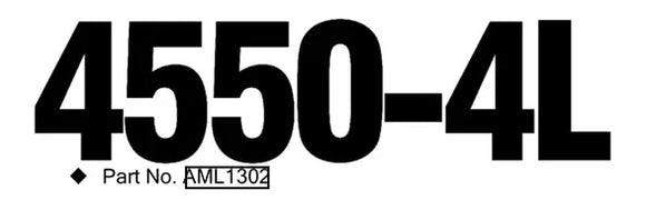 Mahindra Tractor Loader Decal Model 4550-4L ANSAML1302 Mahindra Direct Parts