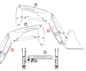 Mahindra Tractor Loader Decal - Model L11 60090263ALO Mahindra Direct Parts