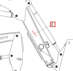 Mahindra Tractor Loader Decal Model L21 60090266ALO Mahindra Direct Parts