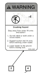 Mahindra Tractor Loader Decal - Warning KMW05953001