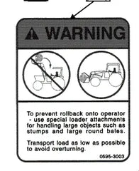 Mahindra Tractor Loader Decal - Warning KMW05953003