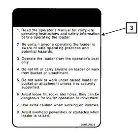 Mahindra Tractor Loader Decal - Warning KMW05953004 Mahindra Direct Parts
